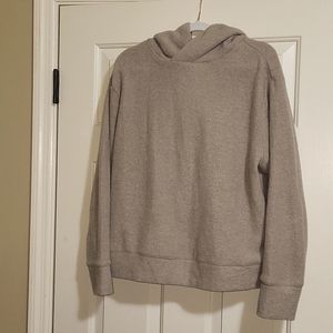 Beige hooded sweatshirt